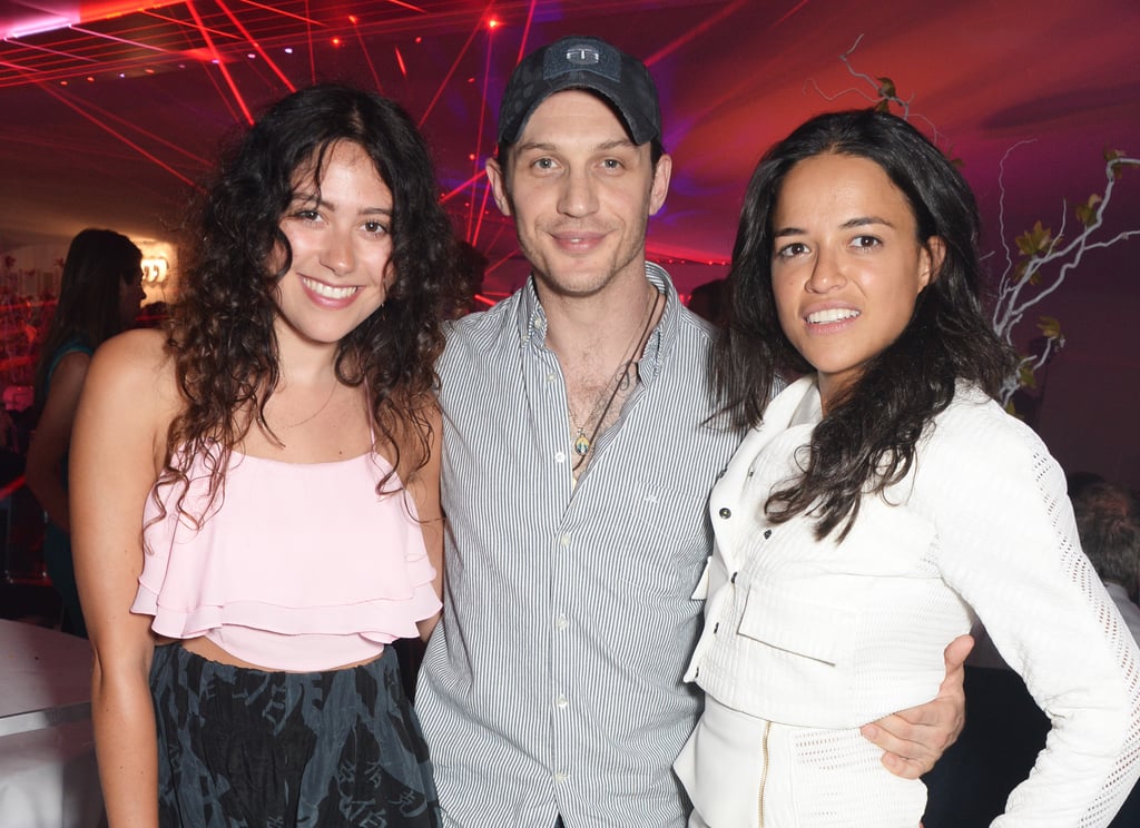 With Eliza Doolittle and Michelle Rodriguez at the Audi Polo Challenge in 2014.