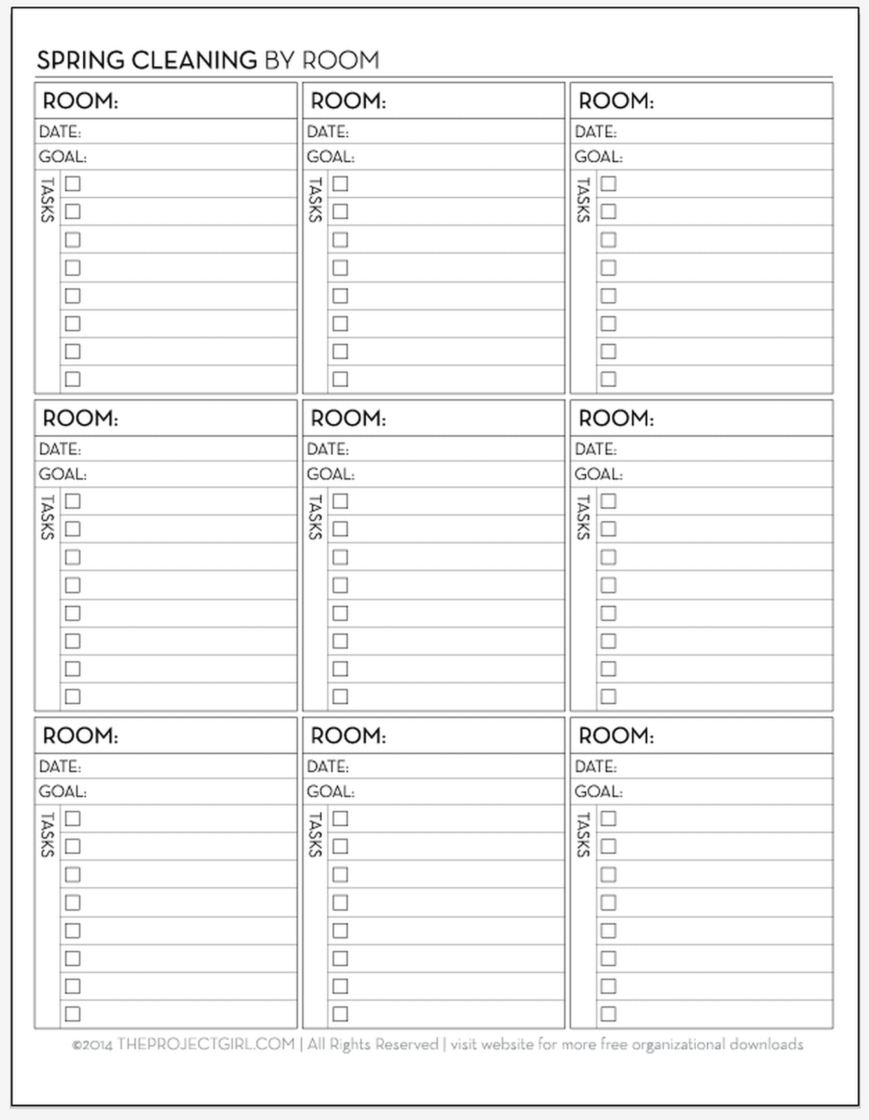 Free Cleaning Printables | PS Smart Living