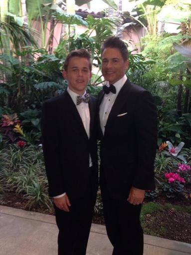 Rob Lowe suited up for the SAG Awards alongside his son.
Source: Twitter user RobLowe