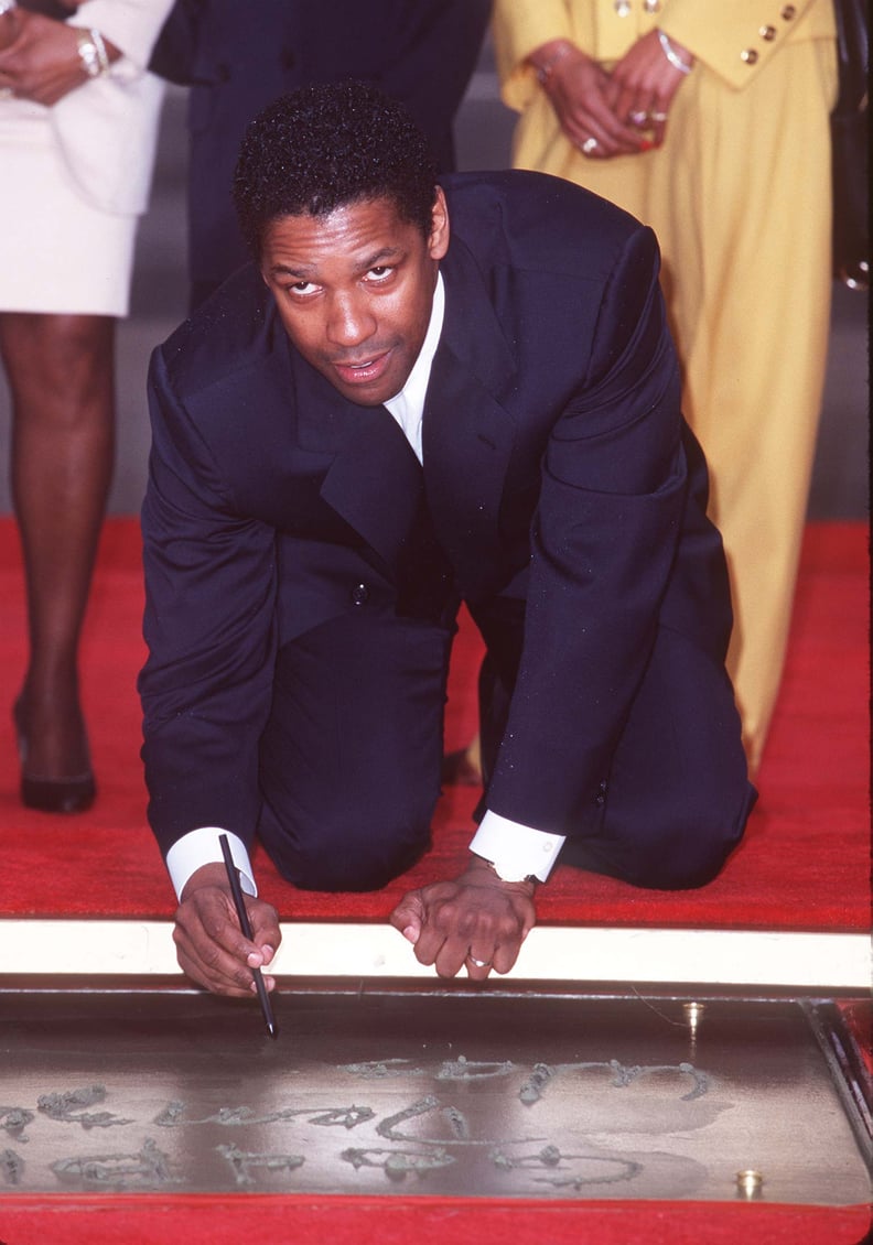 Denzel Washington at Mann's Chinese Theater in 1998