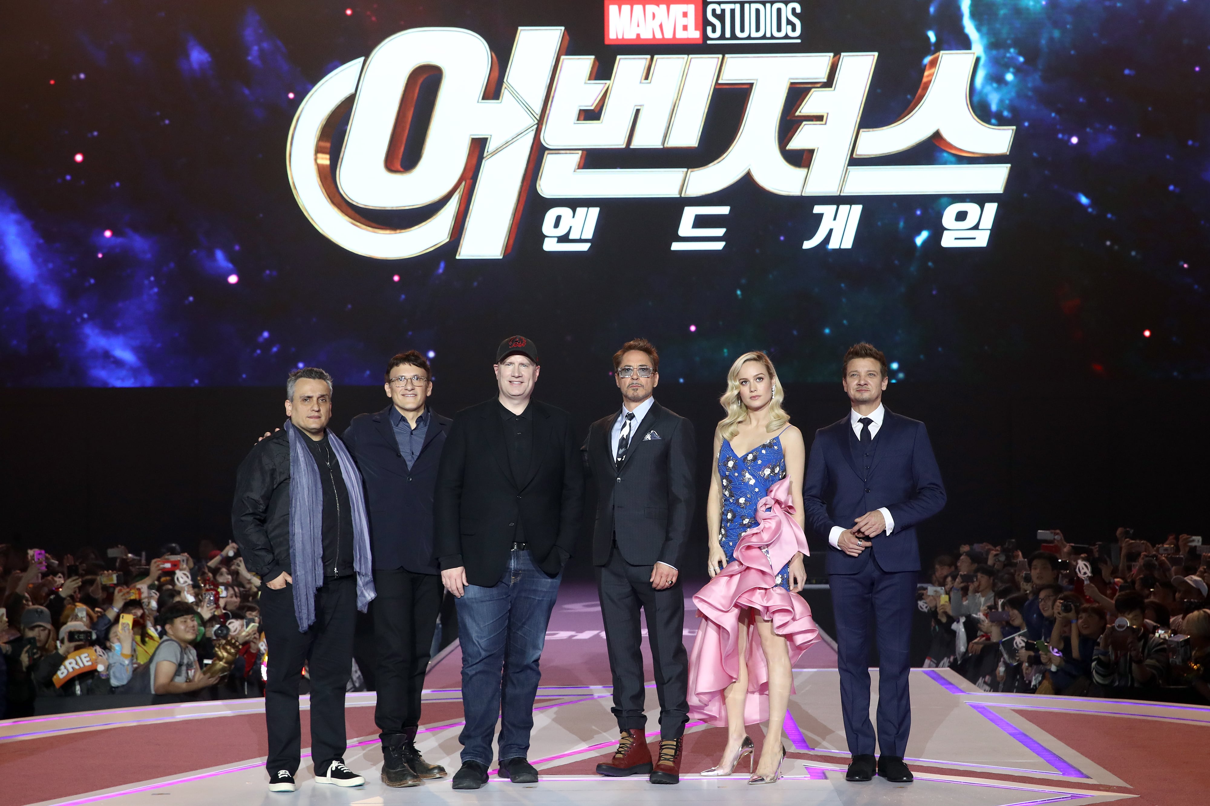 Brie Larson's Blue and Pink Dress Avengers Endgame Premiere | PS Fashion