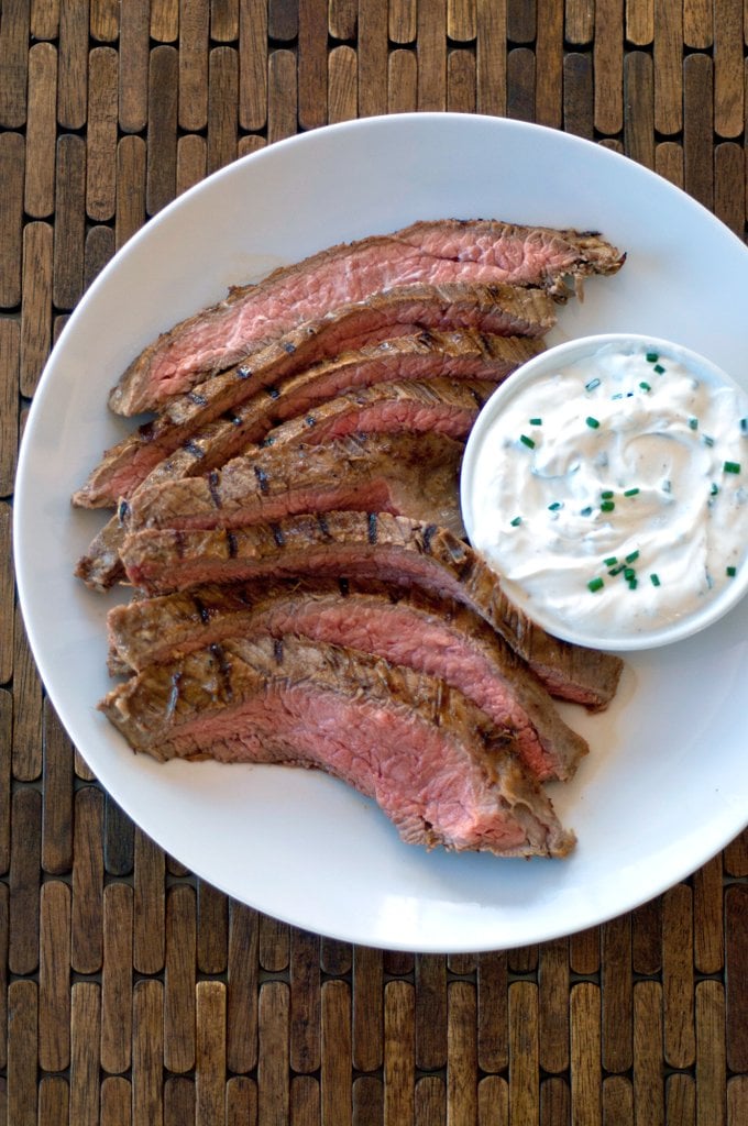 Greek Yoghurt Garlic Marinated Flank Steak 23 Grill Pan Recipes