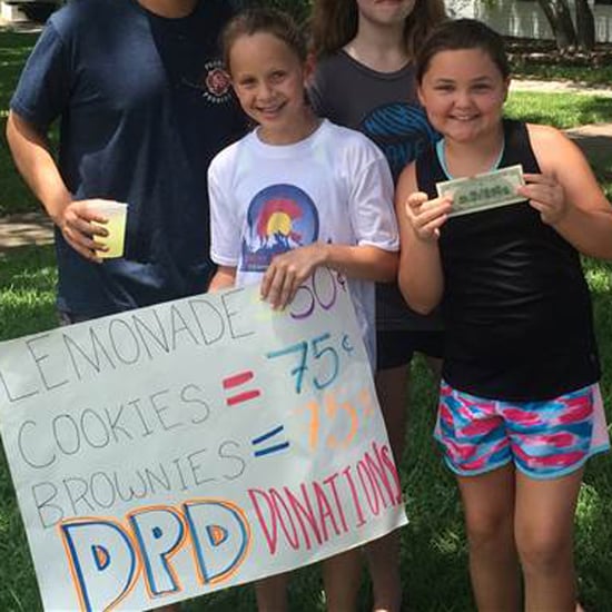 Girls Raise $10,000 For Dallas Police With Lemonade Stand