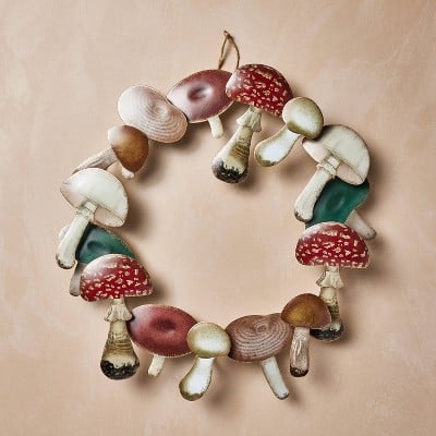 John Derian For Target 18" Metal Fall Mushrooms Wreath