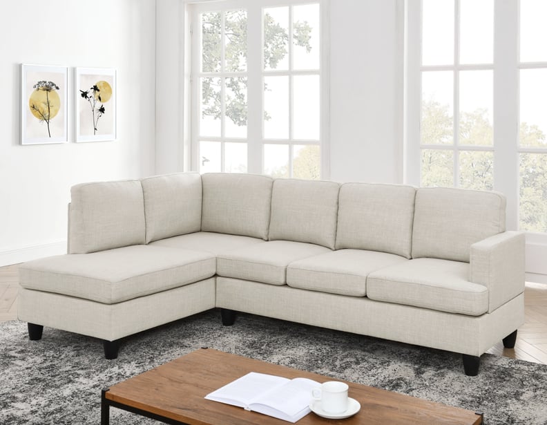 Keep It Neutral: Hiller Left Hand Facing Sofa & Chaise