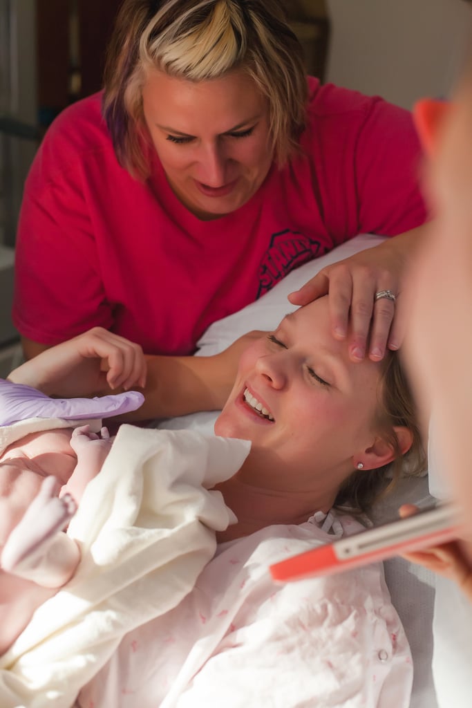 Photos of Military Birth Witnessed Over Skype