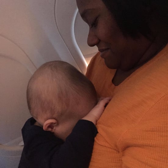 Stranger's Boobs Help Dad Flying With Baby