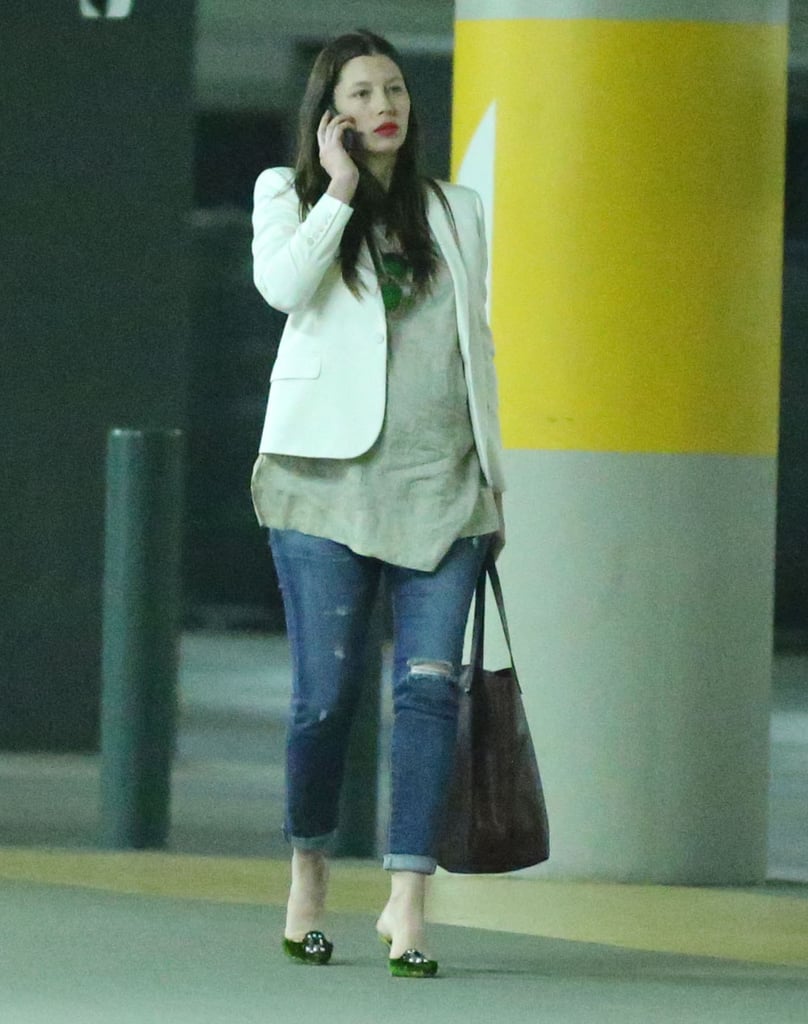Pregnant Jessica Biel Leaving an Event in LA | Pictures