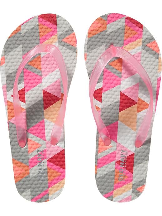 Graphic-Print Flip-Flops