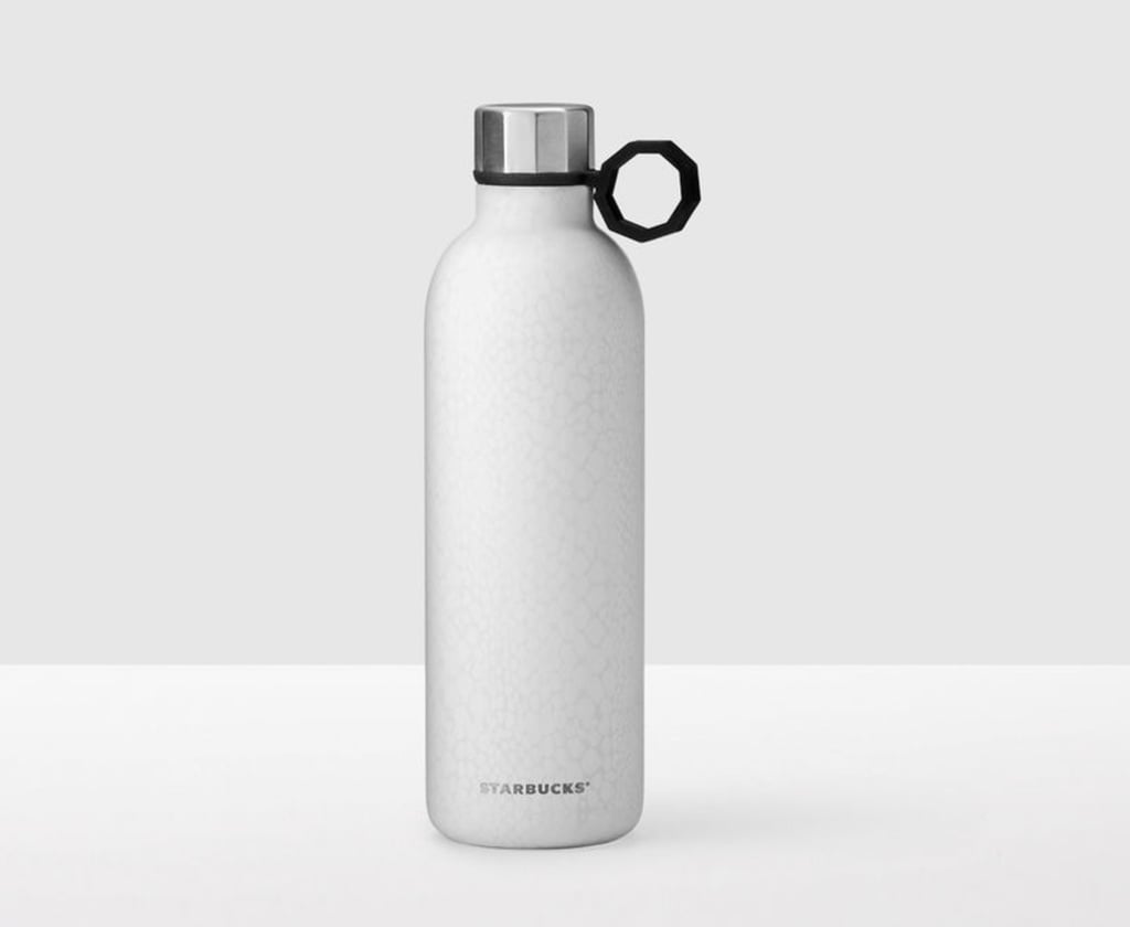 White Pattern Stainless Steel Water Bottle ($16, originally $23)