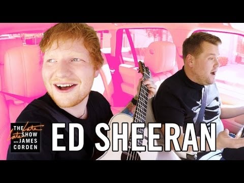 5. Ed Sheeran Does Carpool Karaoke