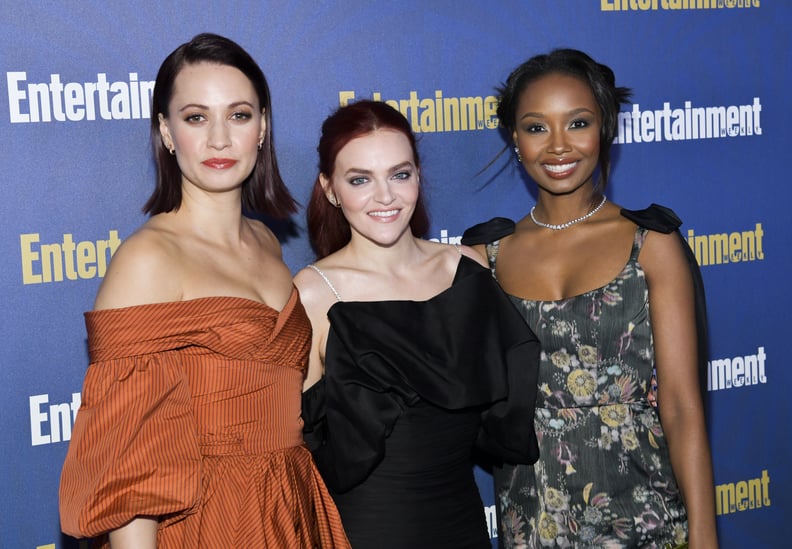 Kristen Gutoskie, Madeline Brewer, and Ashleigh LaThrop at EW's 2020 SAG Awards Preparty