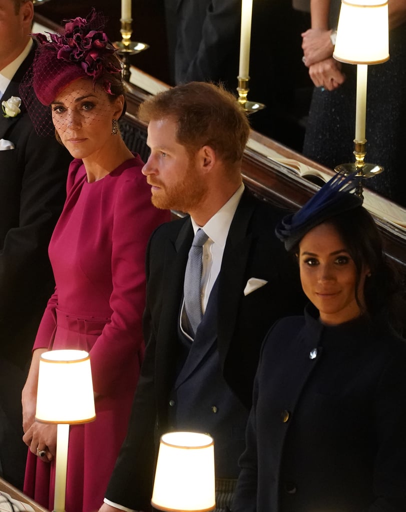 Image result for prince harry & meghan at eugenie wedding