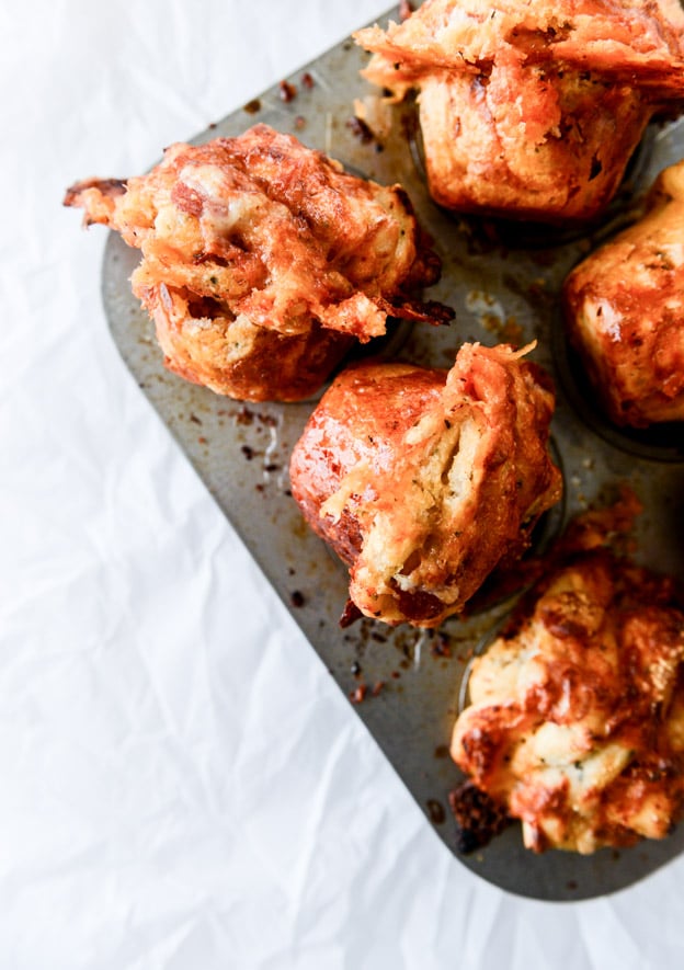 Pepperoni Pizza Pull-Apart Muffins Pepperoni Pizza Pull-Apart Muffins