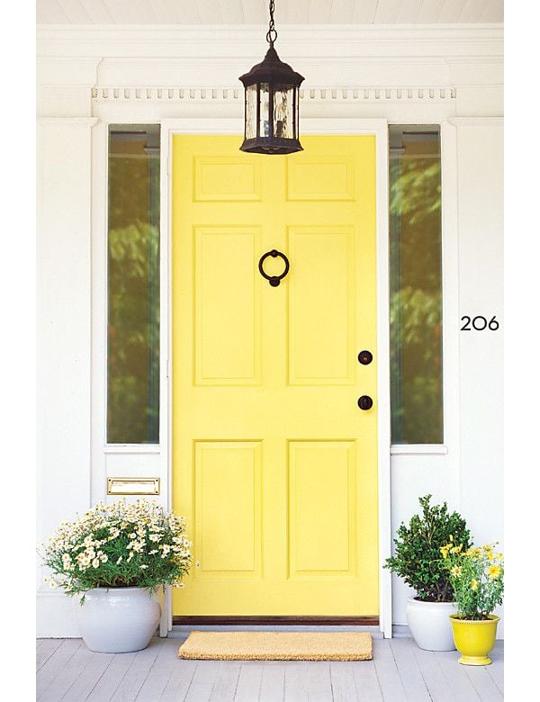 Canary-Yellow Front Doors