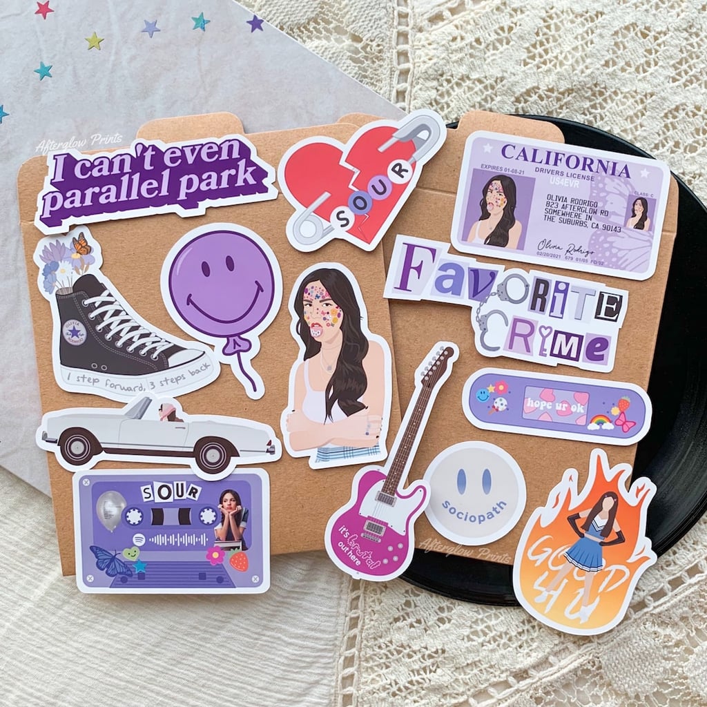"Sour"-Inspired Stickers