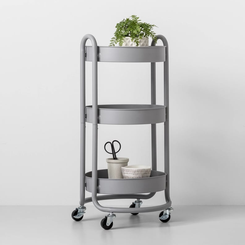 Round Metal Utility Cart