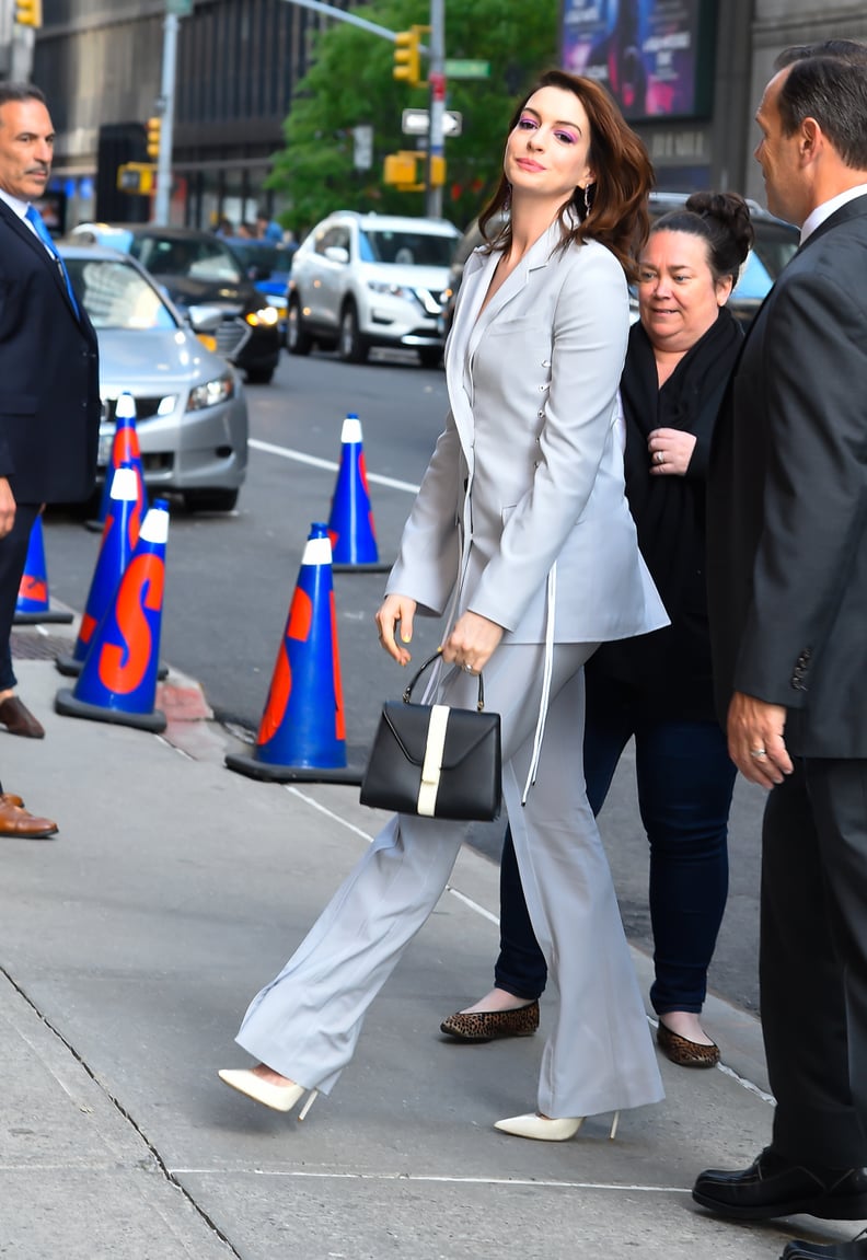 Anne Attended The Late Show With Stephen Colbert Wearing This Chic Pantsuit