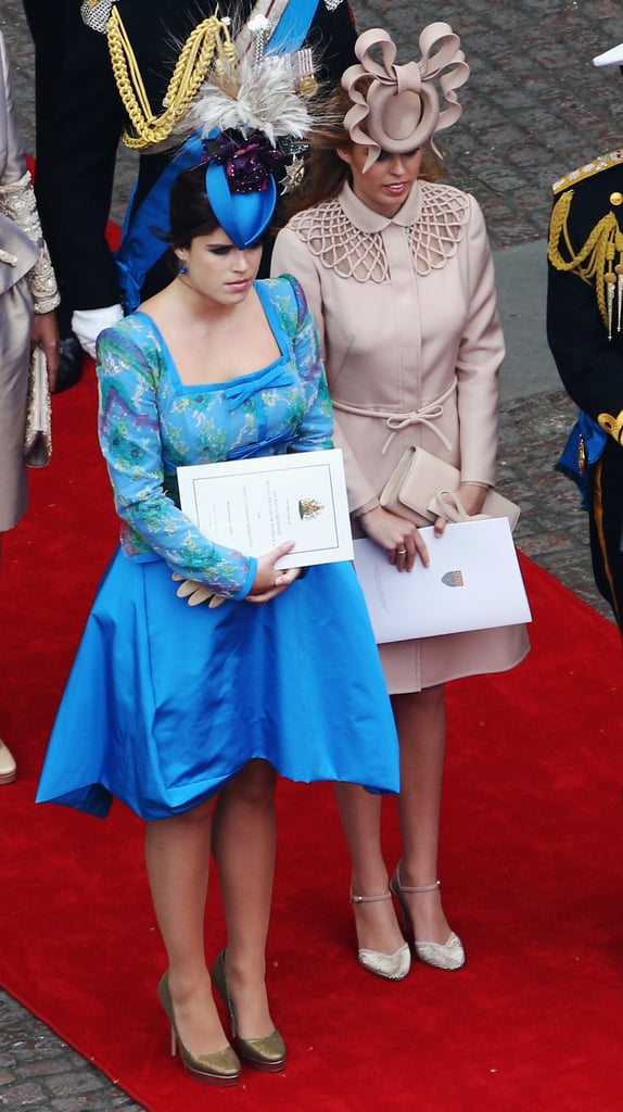 Eugenie and her sister Beatrice made quite the entrance at the royal wedding.