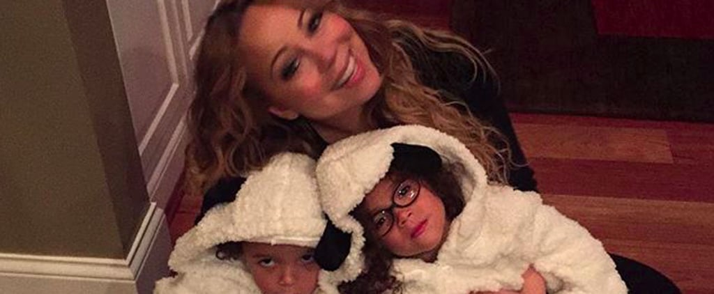 Mariah Carey Carves Pumpkins With Her Kids 2015