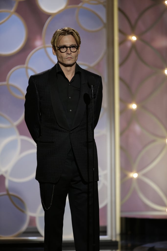 Johnny Depp at the Golden Globes 2014