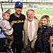 Fergie, Josh Duhamel, and Axl at Dodgers Game August 2016