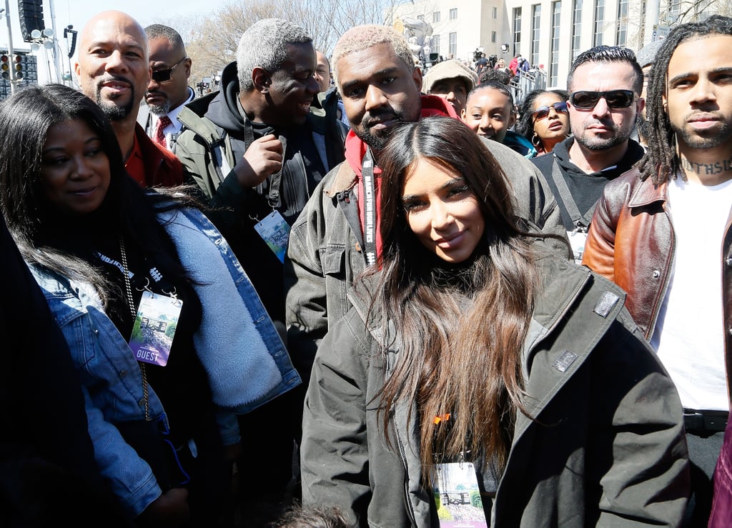 Kim Kardashian and Kanye West at March For Our Lives