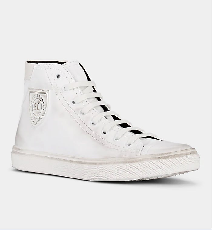 Saint Laurent Bedford Leather Sneakers
