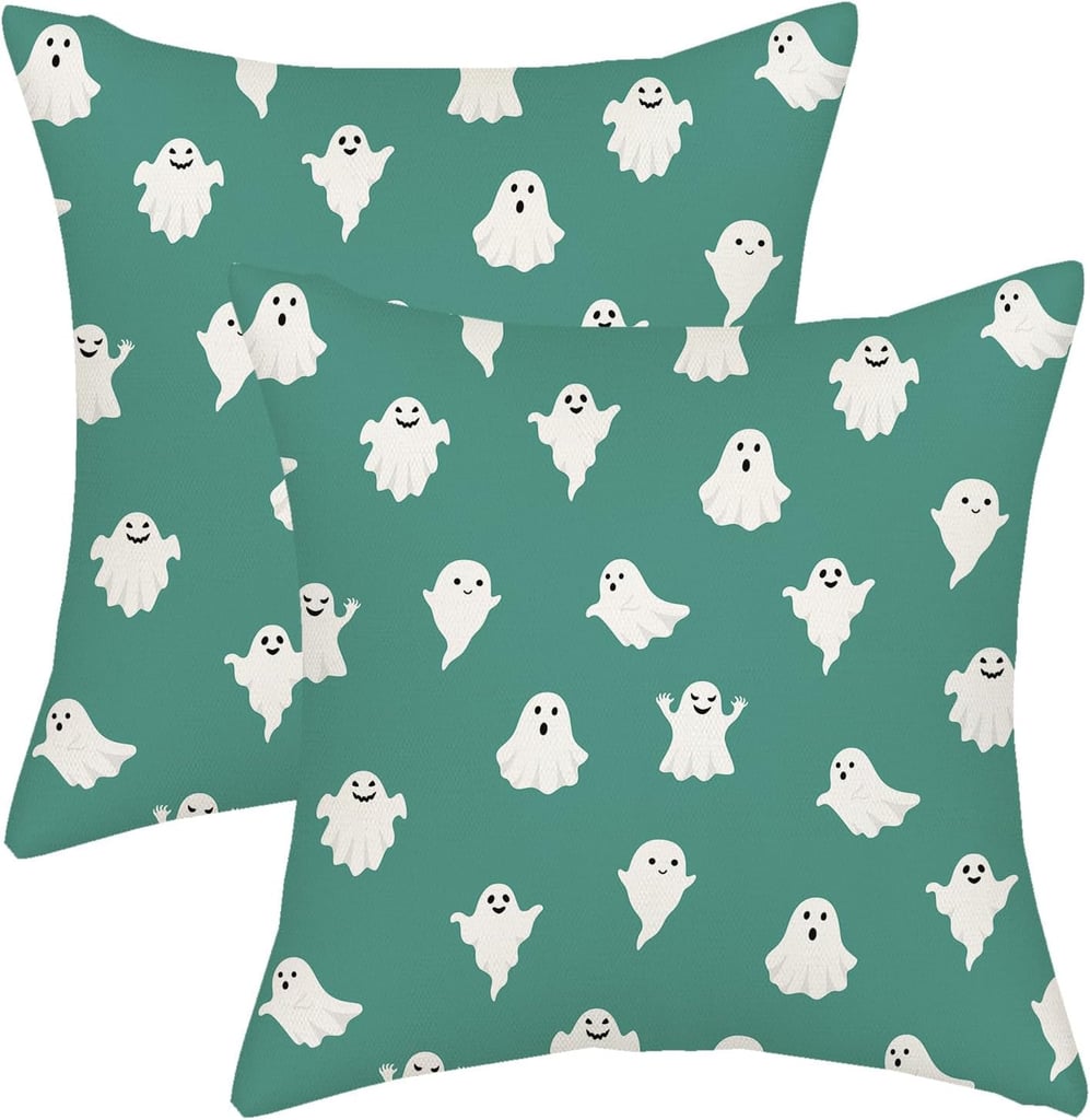 Pastel Halloween Decor: Teal Pillow Covers
