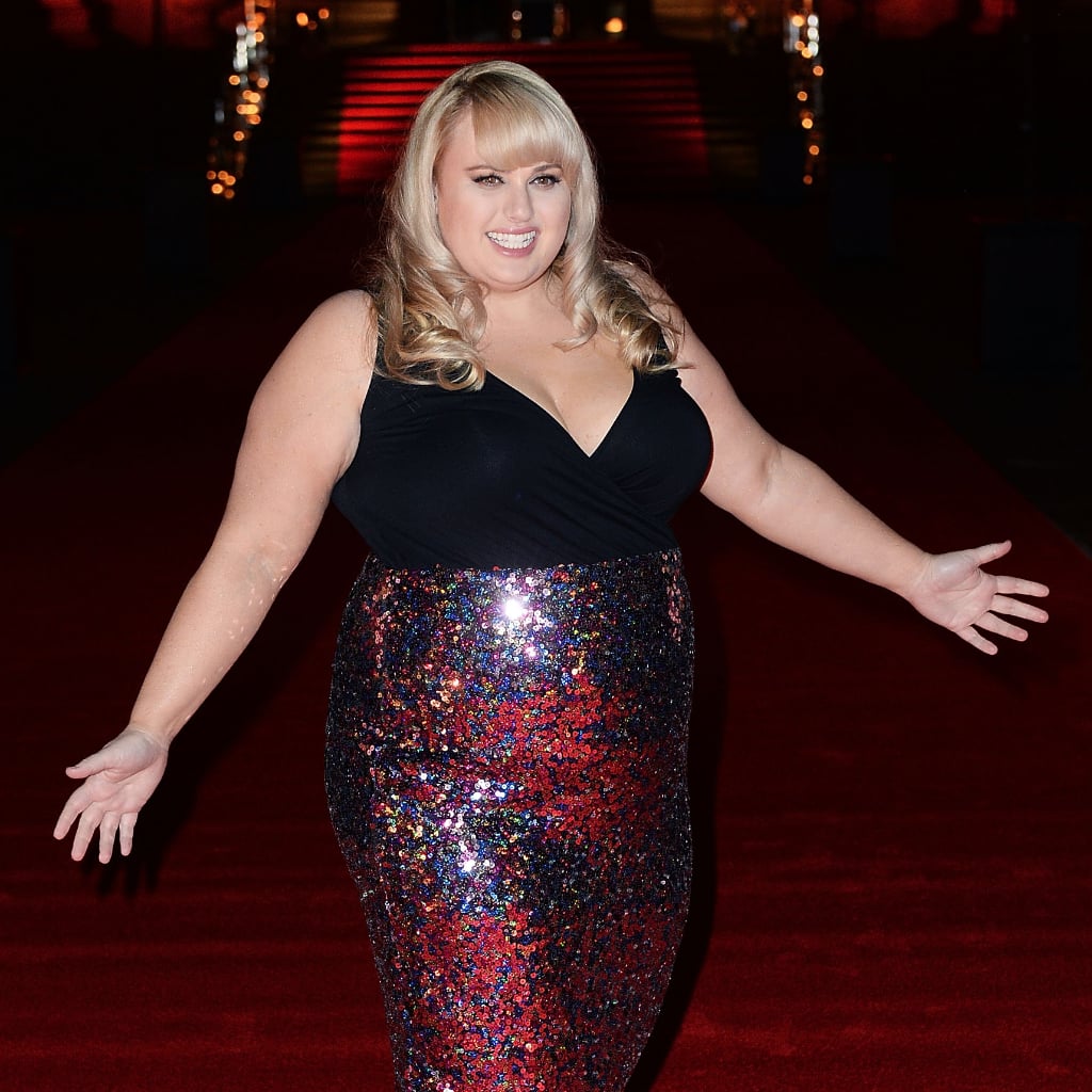 Rebel Wilson Style In Asos Curve Sparkly Dress Popsugar Fashion Australia