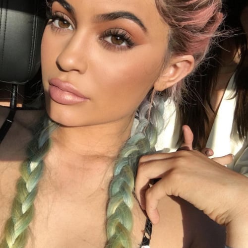 Kylie Jenner Rainbow Hair Coachella 2016