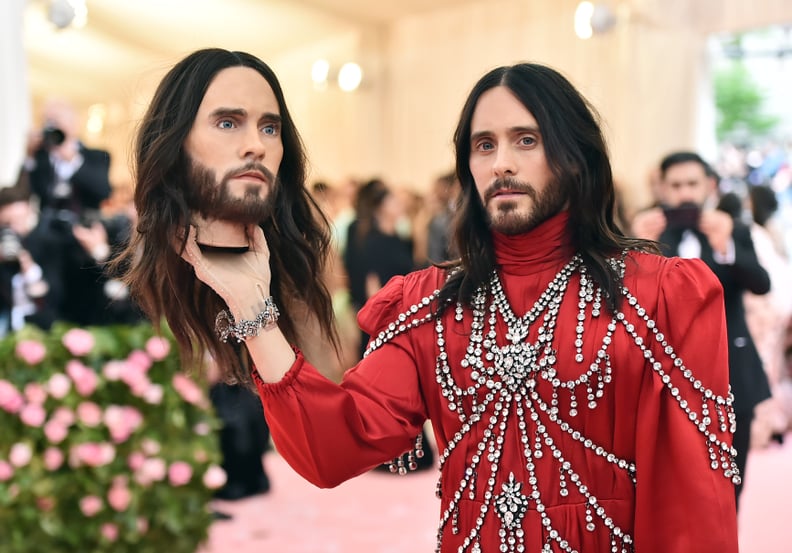 NEW YORK, NEW YORK - MAY 06: Jared Leto attends The 2019 Met Gala Celebrating Camp: Notes on Fashion at Metropolitan Museum of Art on May 06, 2019 in New York City. (Photo by Theo Wargo/WireImage)