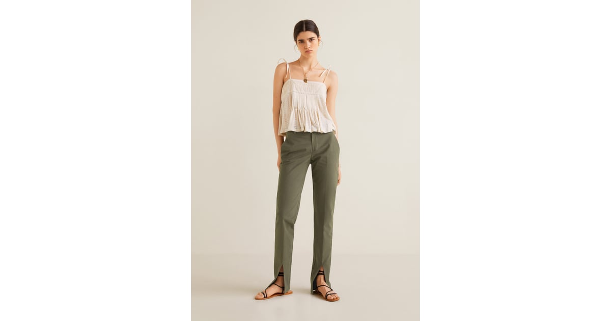 slit hem pants