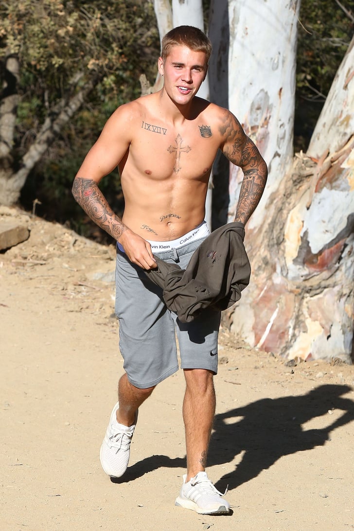 Justin Bieber Shirtless In La September 2016 Pictures Popsugar Celebrity Photo 2 9043