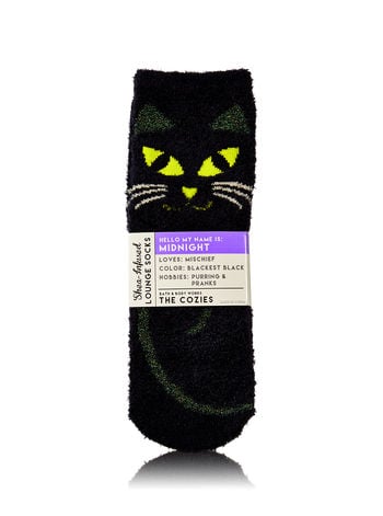 Bath Body Works Midnight the Cat Shea Infused Lounge Socks 9