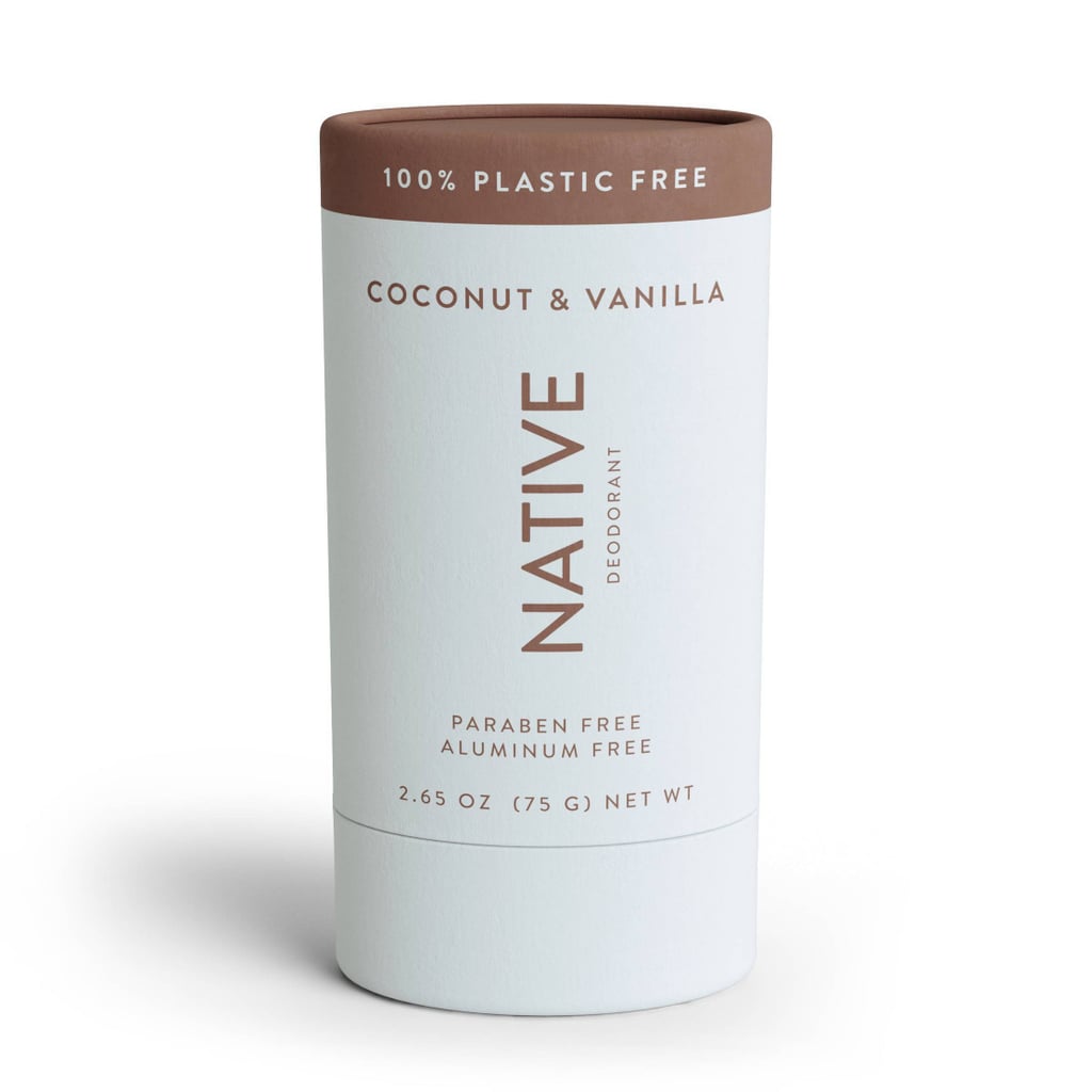 A proud partner with 1% For the Planet, Native introduced an entirely plastic-free deodorant option. Housed in paperboard packaging, this deo is gentle on your pits as well as the Earth. Bonus: the coconut-and-vanilla scent makes you feel like you're on vacation. 
Available at Target ($13)