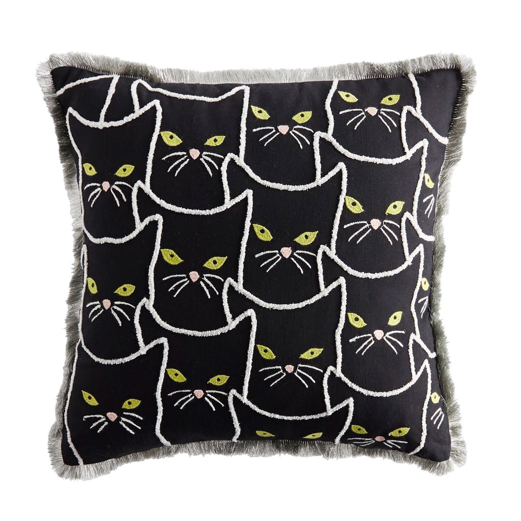 Black Halloween Cats Pillow