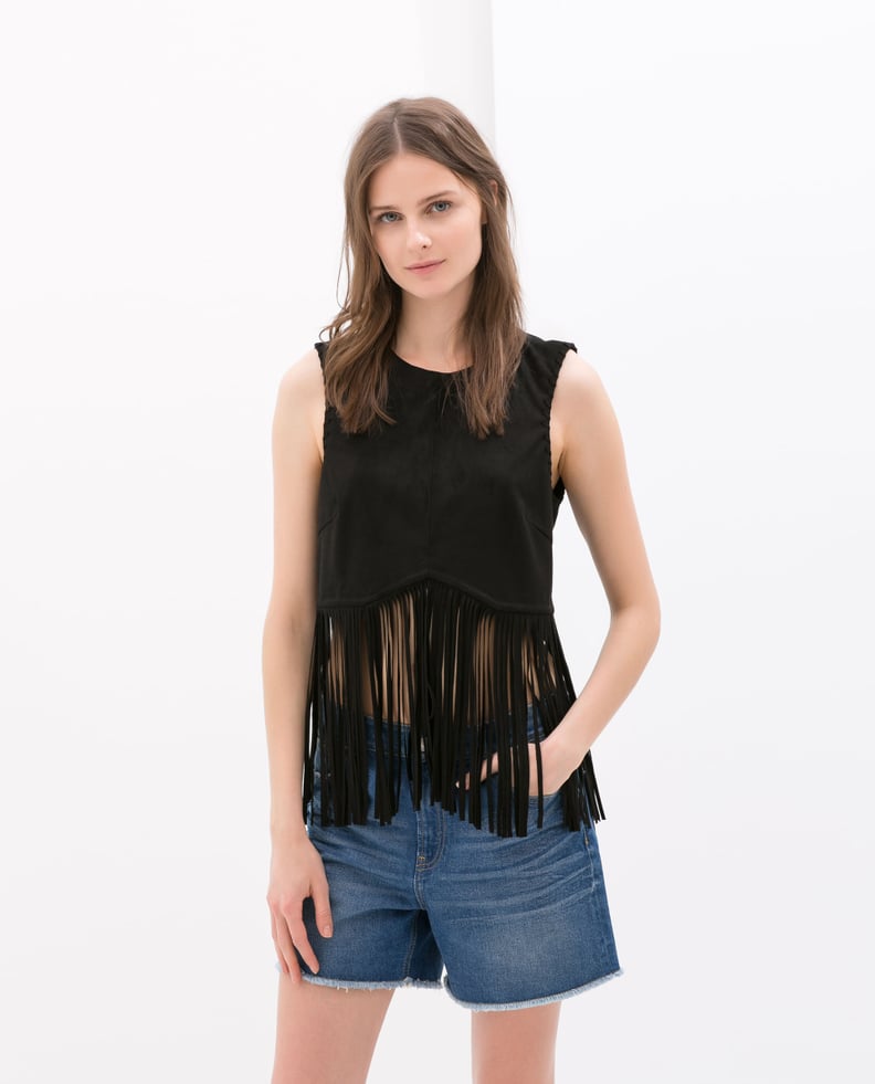 Zara Fringe Top