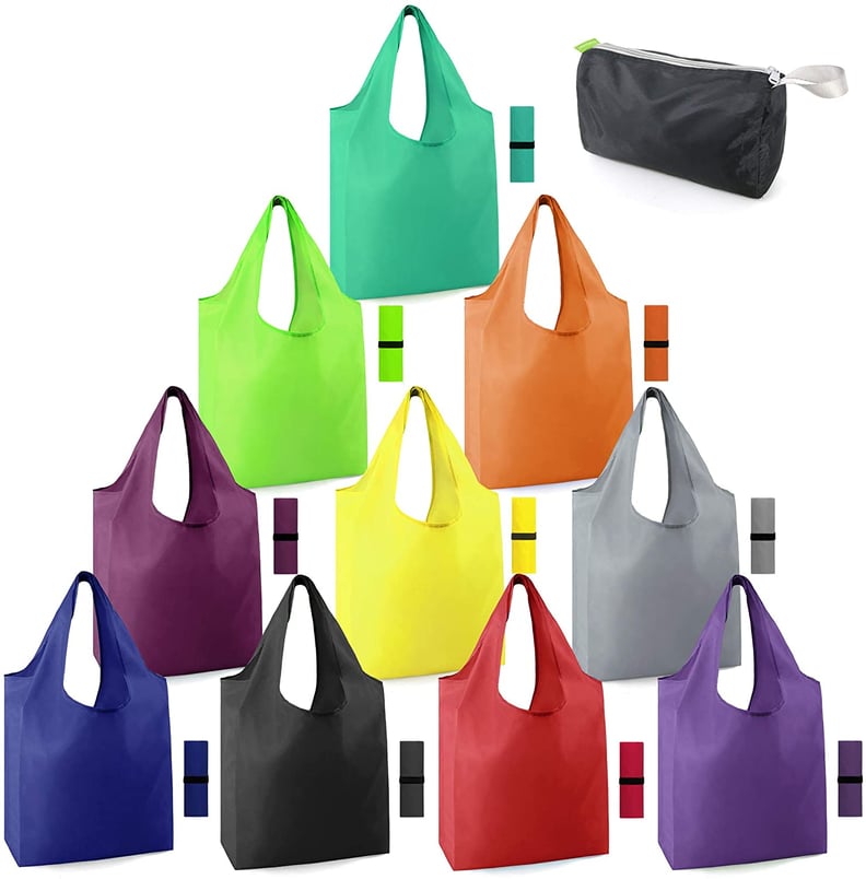 Foldable and Machine Washable Reusable Grocery Bags