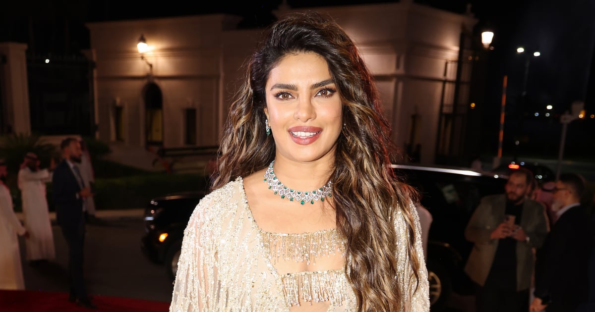 Priyanka Chopra's Naked Dress Features 2 Shimmering Chest Cutouts