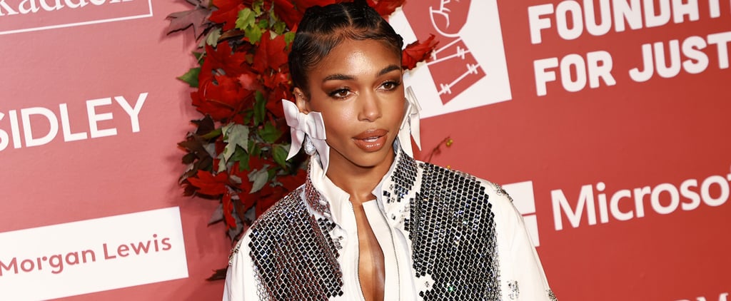 Lori Harvey's Crystal Coat and Maxi Skirt | Photos