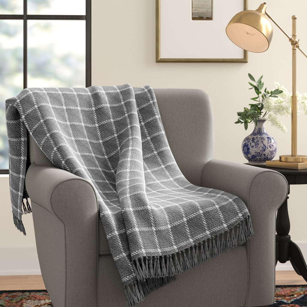 Montezuma Checked Plaid Cotton Throw