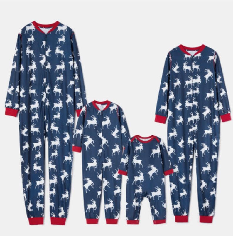 Reindeer Print Family Matching Onesies | The Best Matching Family ...