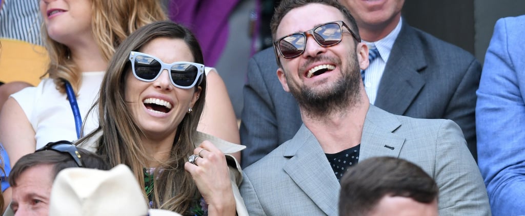 Justin Timberlake and Jessica Biel at Wimbledon July 2018