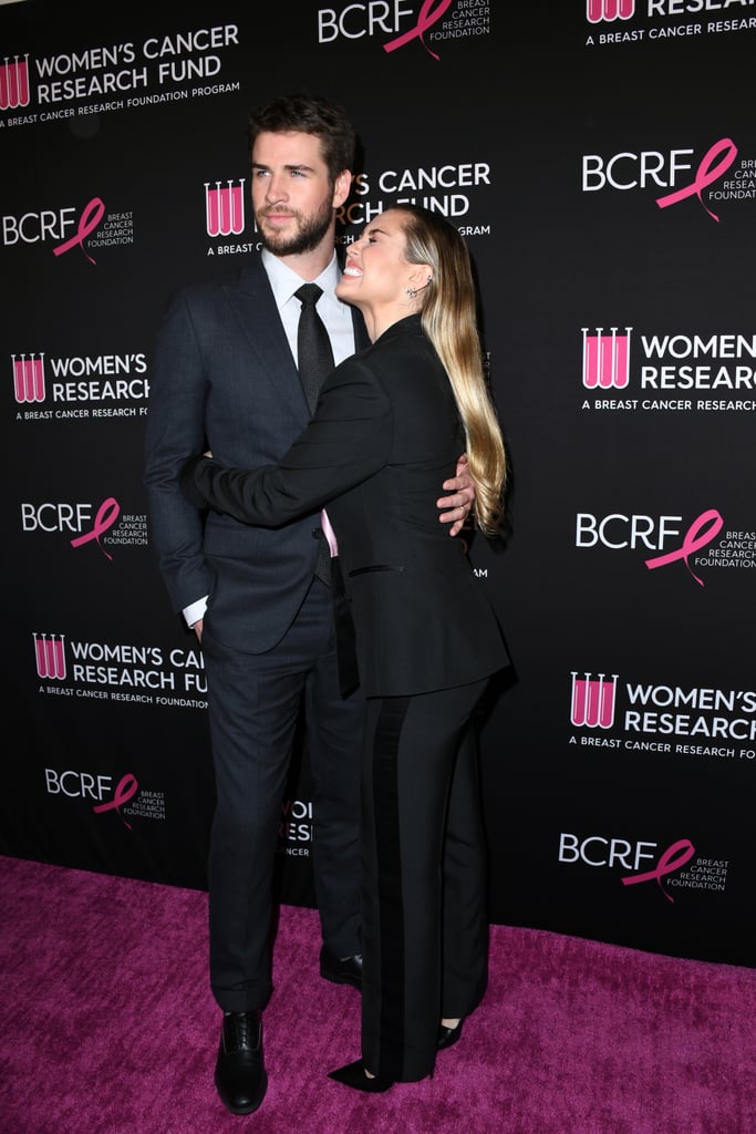 Miley Cyrus Liam Hemsworth at Cancer Research Fund Gala 2019