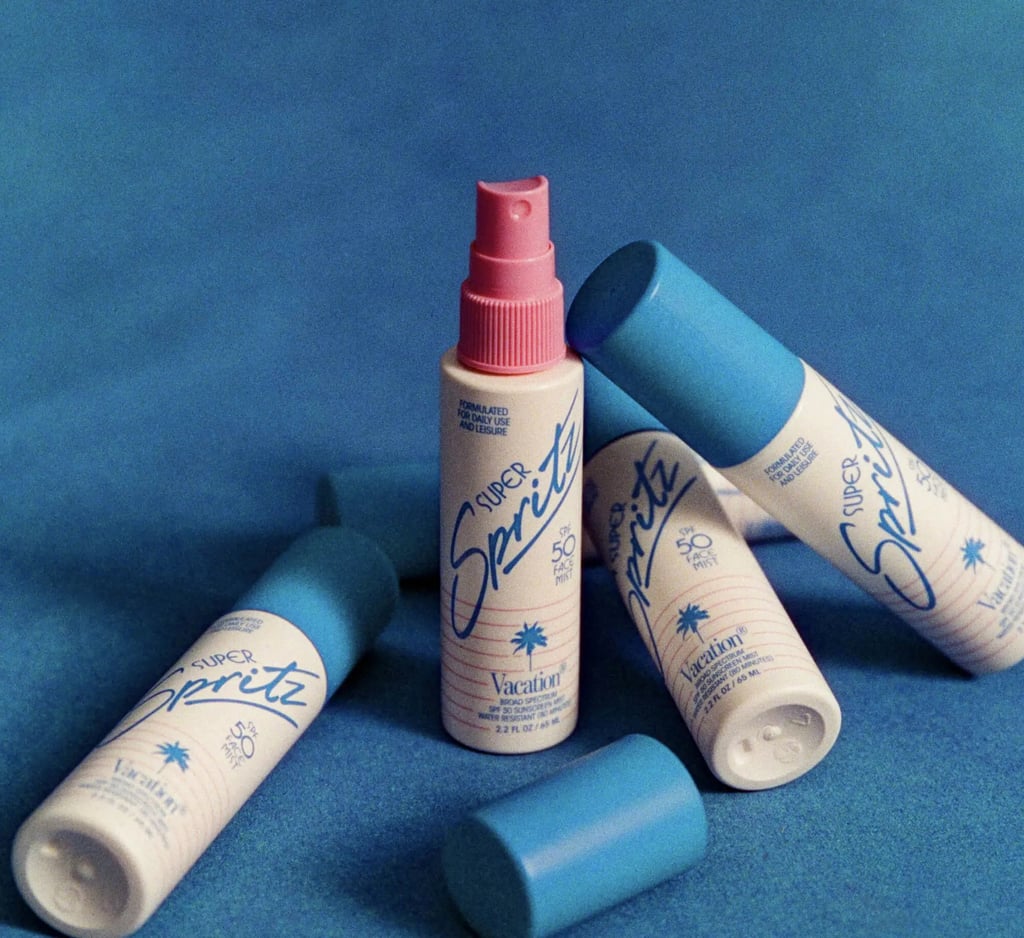 Vacation Super Spritz SPF 50 ($24)
Did you know that flying means your risk of sun damage is higher since you're at an increased elevation? And what about all the sun that filters through your car window on your commute? Make reapplication easy for travel with this handy mist (which also smells like a relaxing day at the beach).