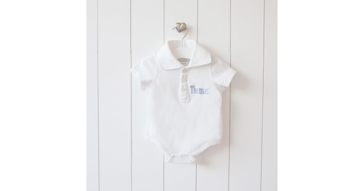 white polo onesie