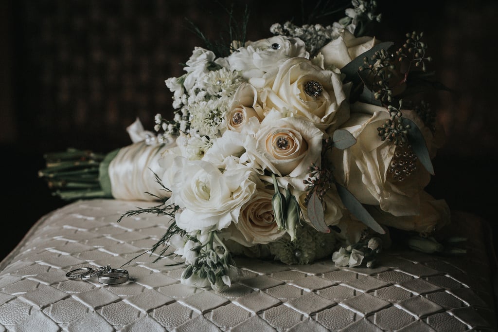 Elegant Wedding Reception With Blush and Gray Colors