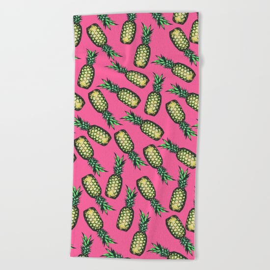 Pineapple Pattern Beach Towel
