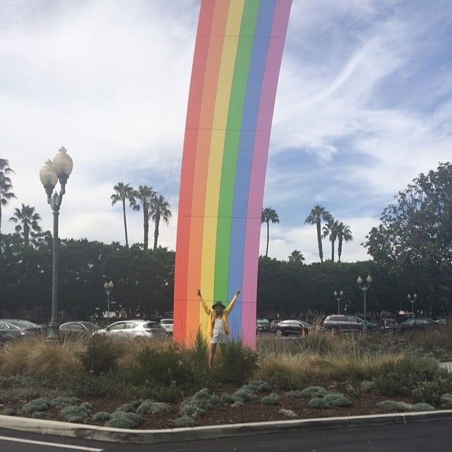 What's better than a pot of gold? How about Cara waiting for you on the other end of the rainbow!
Source: Instagram user caradelevingne